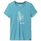 Tricou  SMARTWOOL W SAGE PLANT GRAPHIC SS TEE SLIM FIT Lady