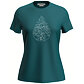 Dámské tričko ICEBREAKER W MER 150 TECH LITE III SS TEE HIKE PATH, tidal teal