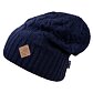 Czapka KAMA KNITTED MERINO HAT A107 Uni, ciemnoniebieska