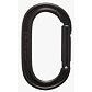 Carabinieră BLACK DIAMOND OVAL KEYLOCK BLACK