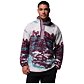 COLUMBIA HELVETIA II PRINTED HALF SNAP FLEECE férfi pulóver