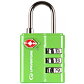 Zamek LIFESYSTEMS TSA COMBI LOCK GREEN