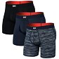 Boxerky SAXX MULTI-SPORT MESH BOXER BRIEF FLY 3PK Man, wavelength/navy/black