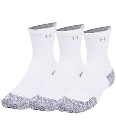 Ponožky UNDER ARMOUR UA VELOCITI RUN CUSH 3P CREW, white 100