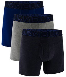 Pánské boxerky UNDER ARMOUR UA PERFORMANCE COTTON - SOLID 6 IN 3PK