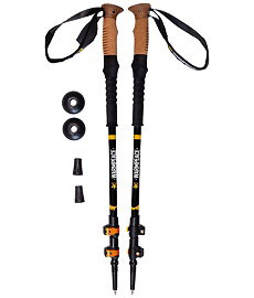Trekové hole WARMPEACE HIKER Uni, black/yellow