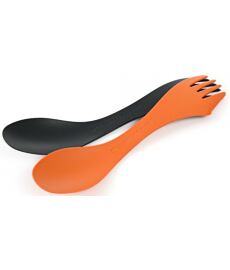 Príbor LIGHT MY FIRE SPORK MEDIUM BIO 2-PACK RUSTYORANGE/SLAT