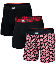 Bokserki SAXX VIBE XTRA SOFT COMFORT BOXER BRF FLY 3PK Man
