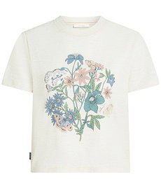 Dámské tričko ICEBREAKER W MER 150 TECH LITE SS CROP TEE NZ FLORA