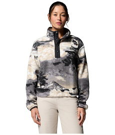 Dámská mikina COLUMBIA HELVETIA II PRINTED CROPPED HALF SNAP