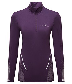 Tričko - dlouhý rukáv RONHILL W TECH REFLECT 1/2 ZIP Lady