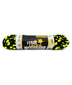 Sznurówki PROMA STAR LACES 120 BLISTER, czarno-fluor.żółty