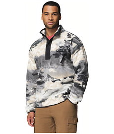 Pánská mikina COLUMBIA HELVETIA II PRINTED HALF SNAP FLEECE