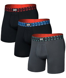 Boxeri SAXX MULTI-SPORT MESH BOXER BRIEF FLY 3PK Man