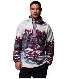 COLUMBIA HELVETIA II PRINTED HALF SNAP FLEECE férfi pulóver