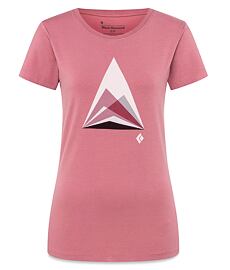 Tricou BLACK DIAMOND W MOUNTAIN TRANSPARENCY SS TEE Lady