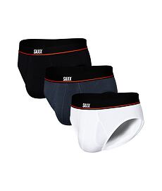 Set de chiloți SAXX NON-STOP STRETCH COTTON BRIEF FLY 3PK Bărbat, , black/deep