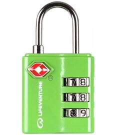 Zámok LIFESYSTEMS TSA COMBI LOCK GREEN