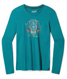 Koszulka SMARTWOOL W FLORAL TUNDRA GRAPHIC LONG SLEEVE TEE Lady