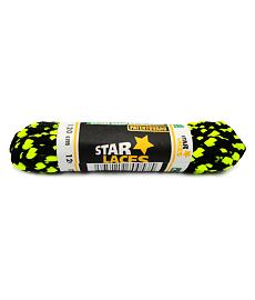 Sznurówki PROMA STAR LACES 180 BLISTER, czarno-fluor.żółty