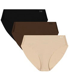 Spodní prádlo UNDER ARMOUR UA PURE STRETCH NO SHOW BIKINI-SOLID 3PK Lady