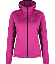 Dámská Mikina MONTURA FADIS GRID HOODED MAGLIA W, baton rouge