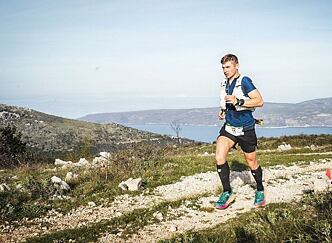 Aleš Sedlák v Hoka Speedgoat 5 na Istria 100 by UTMB