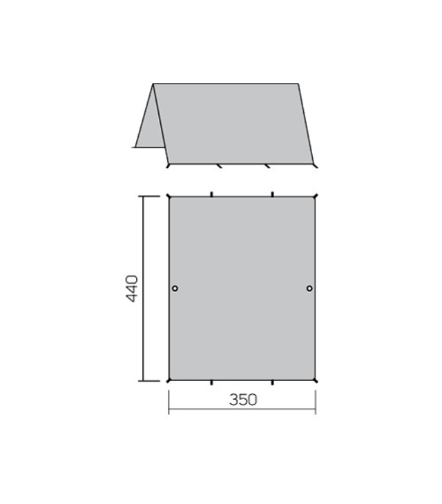 Plachtový přístřešek HANNAH SKYLINE 4