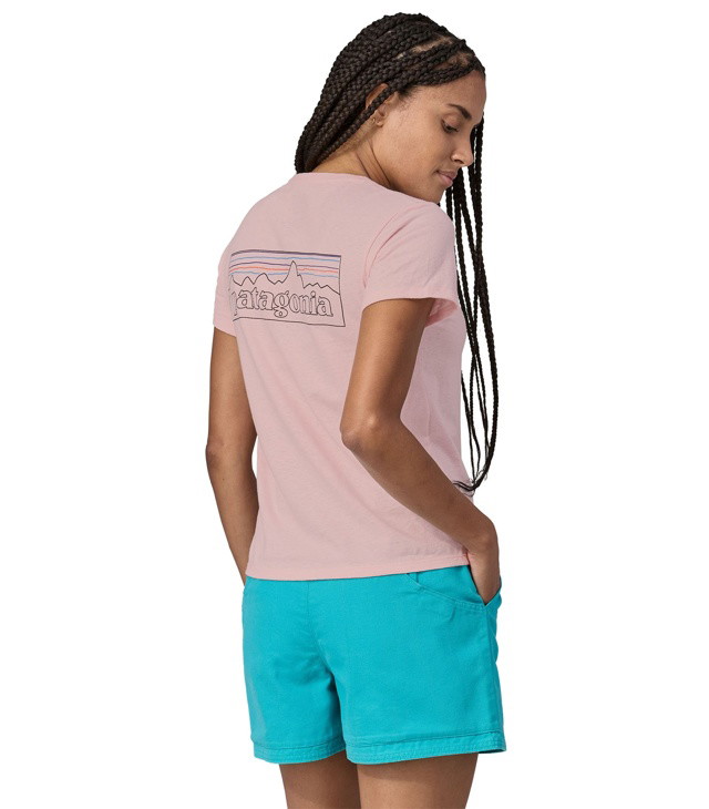 PATAGONIA W P-6 LOGO RESPONSIBILI-TEE Lady póló, p-6 outline:whisker pink