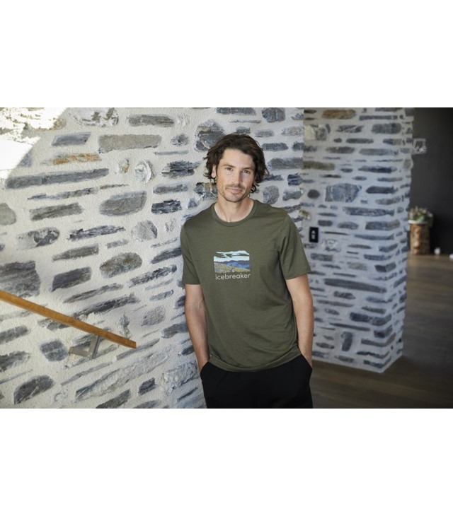Tričko ICEBREAKER M TECH LITE II SS TEE TRAILHEAD Man, loden