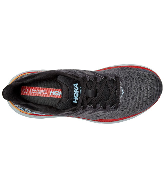 Pánské běžecké boty HOKA M CLIFTON 8 WIDE, anthracite/castlerock