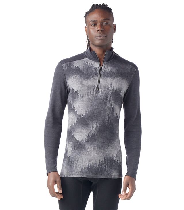 Tričko SMARTWOOL M CLASSIC THERMAL MERINO BL 1/4 ZIP B Man