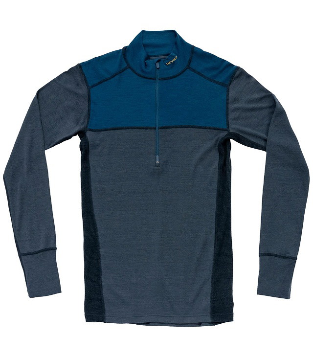 Tričko DEVOLD LAUPAREN MERINO 190 ZIP NECK M Man