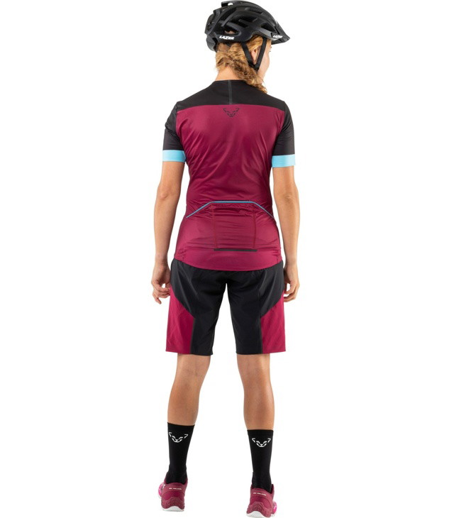 Tricou DYNAFIT RIDE 1/2 ZIP SS TEE W Lady, beet red/0910 