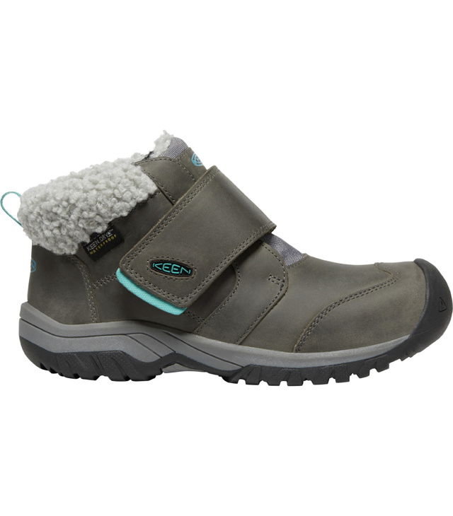 Dětské boty KEEN KOOTENAY IV MID WP YOUTH, steel grey/porcelain