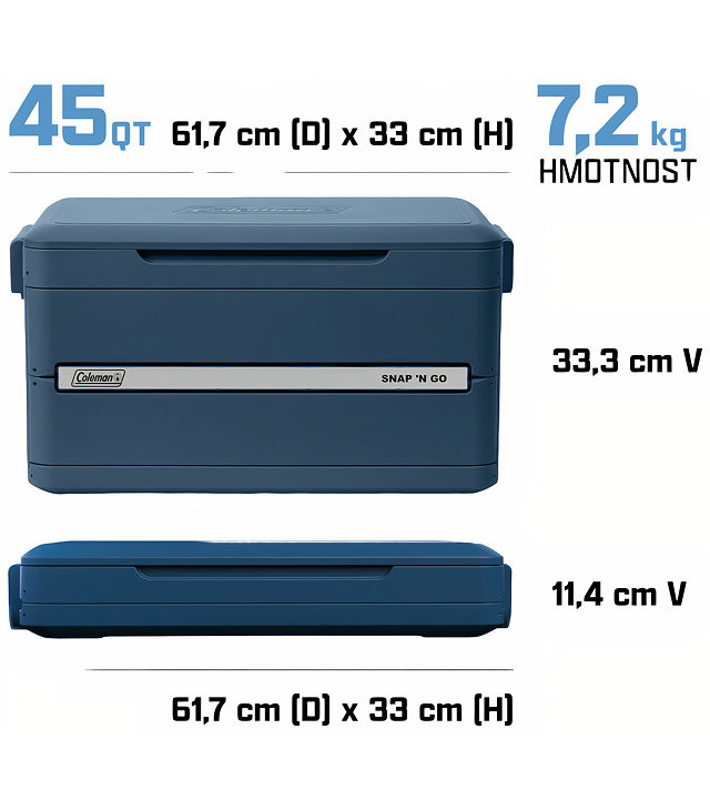 Ladă frigorifică COLEMAN SNAP-N-GO 45QT Uni