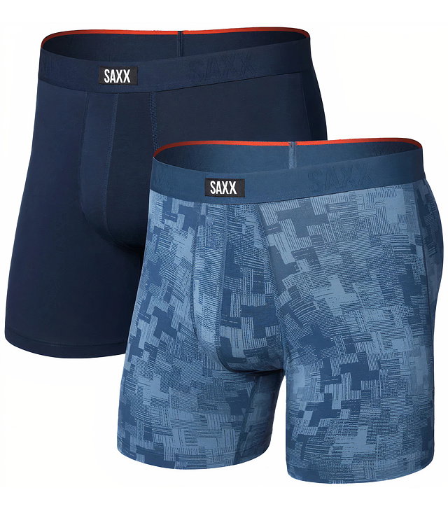 Boxerky SAXX VIBE XTRA SOFT COMFORT BOXER BRF FLY 2PK Man