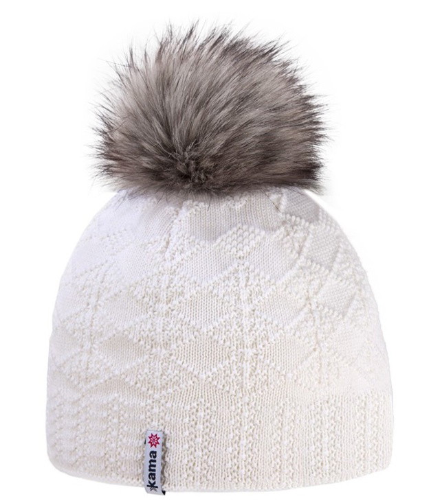 Čepice KAMA PLETENÁ MERINO ČEPICE A109 Lady