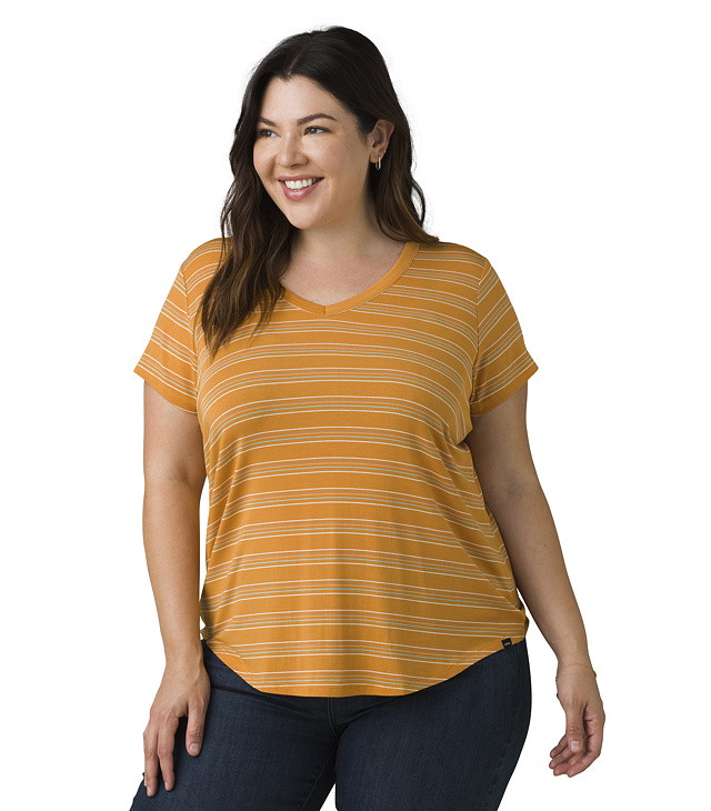 Tricou PRANA FOUNDATION 365 V-NECK TOP PLUS Lady