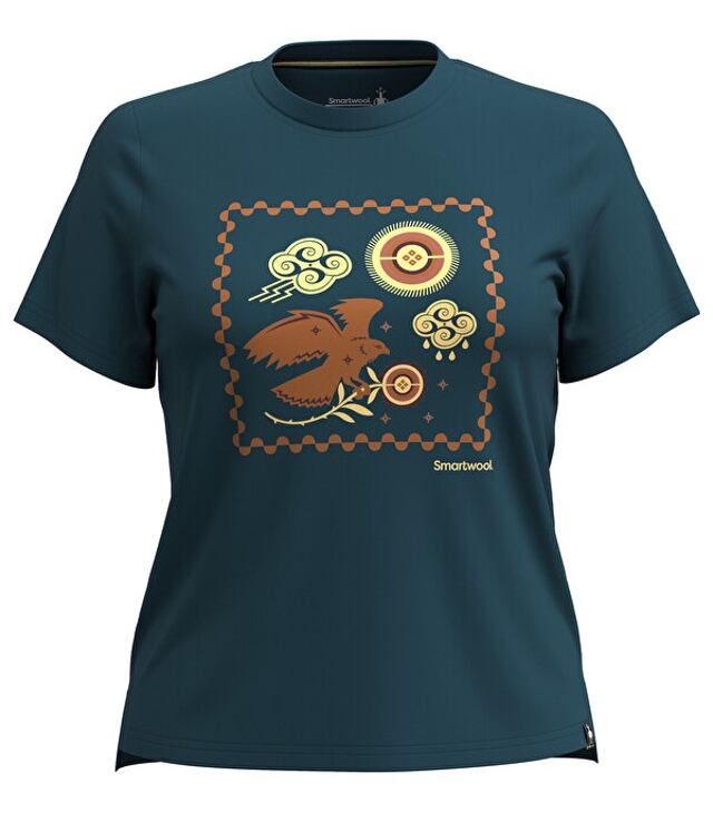 Tricou damă SMARTWOOL W GUARDIAN OF THE SKIES GRAPHIC SS TEE