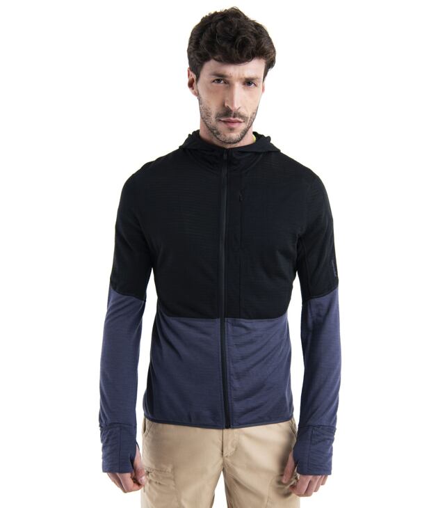 Bluza ICEBREAKER M MERINO 200 REALFLEECE DESCEND LS ZIP H Man