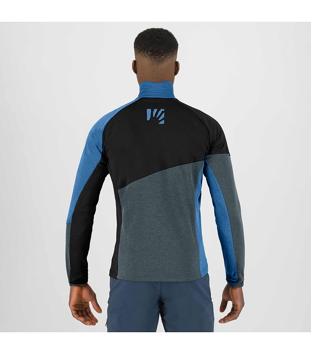 Mikina Karpos FEDERA FULL-ZIP FLEECE Man, dark slate/black/diva blue