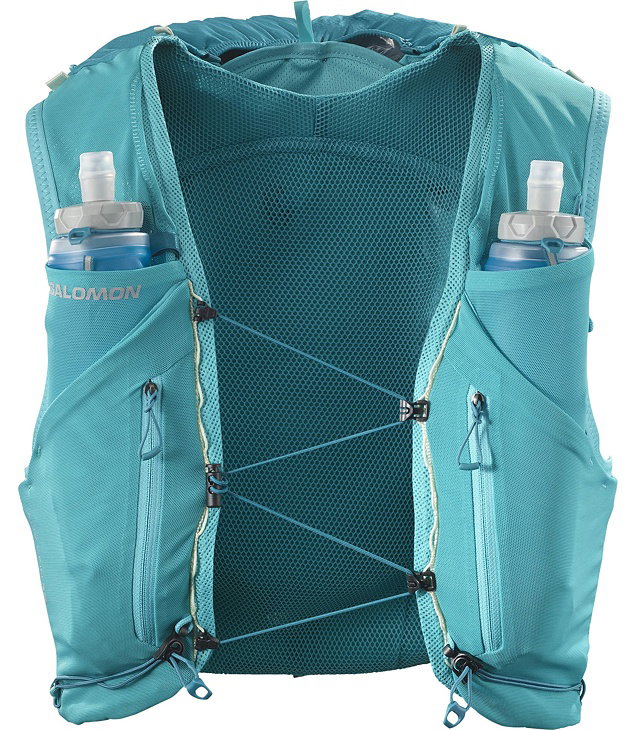 Unisex běžecká vesta SALOMON ADV SKIN 12 SET, tahitian tide/peacock blue