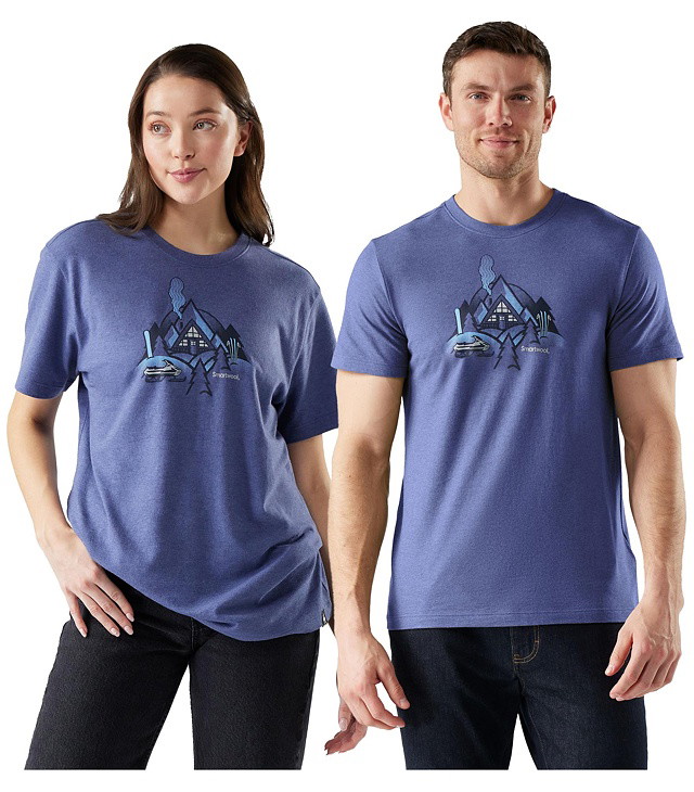 Unisex triko SMARTWOOL ALPINE A-FRAME SHORT SLEEVE GRAPHIC TEE