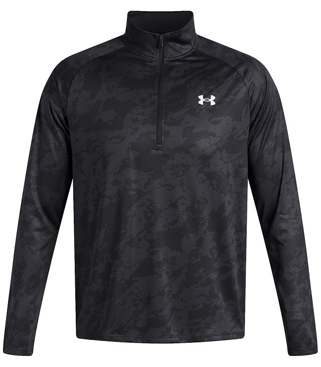 Pánské triko UNDER ARMOUR UA TECH 2.0 1/2 ZIP Man, black 001