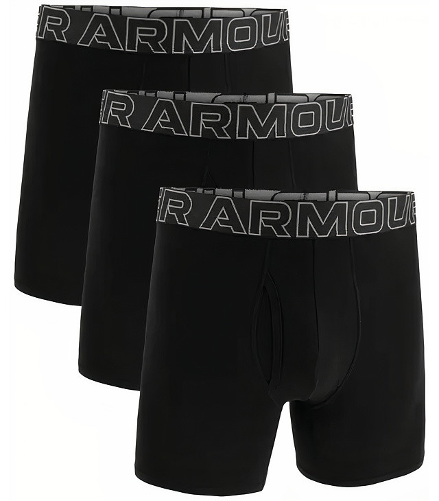 Spodní prádlo UNDER ARMOUR PERFORMANCE COTTON - SOLID 6IN 3PK Man