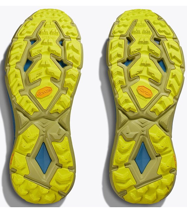 Pánské běžecké boty HOKA MAFATE SPEED 4, stone blue/dark citron