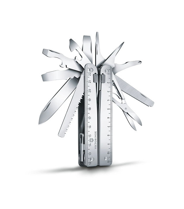 Nož VICTORINOX SWISSTOOL X + KOŽNA TORBICA Uni, srebrni
