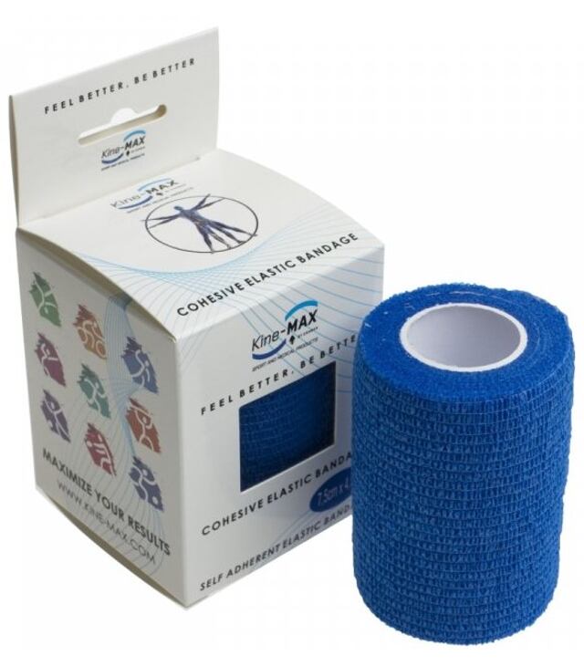 Páska tapovacia KINE-MAX COHESIVE ELASTIC BAND. 7,5CM X 4,5M MODRÉ