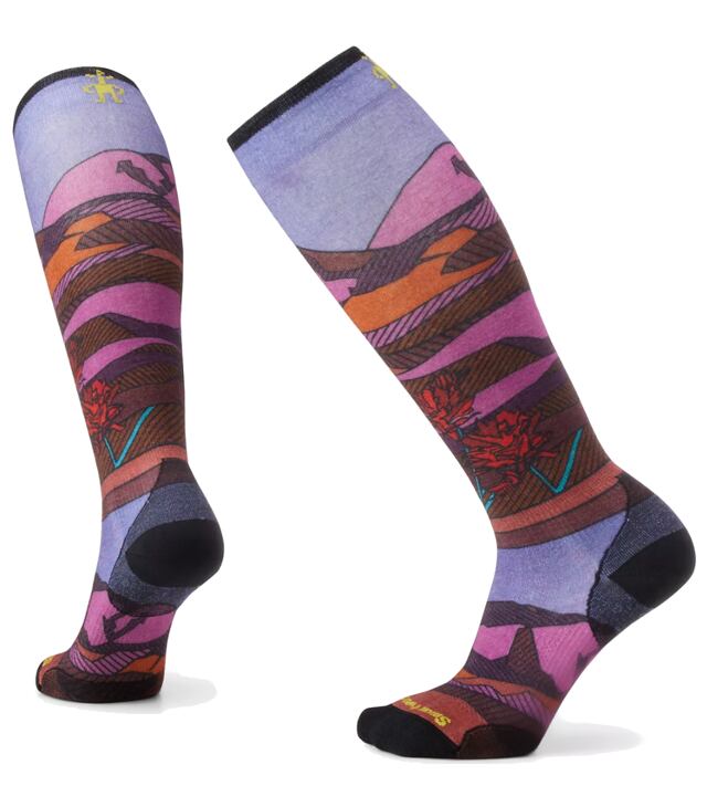 Skarpetki SMARTWOOL W SKI ZC FLORAL FIELD PRINT OTC Lady